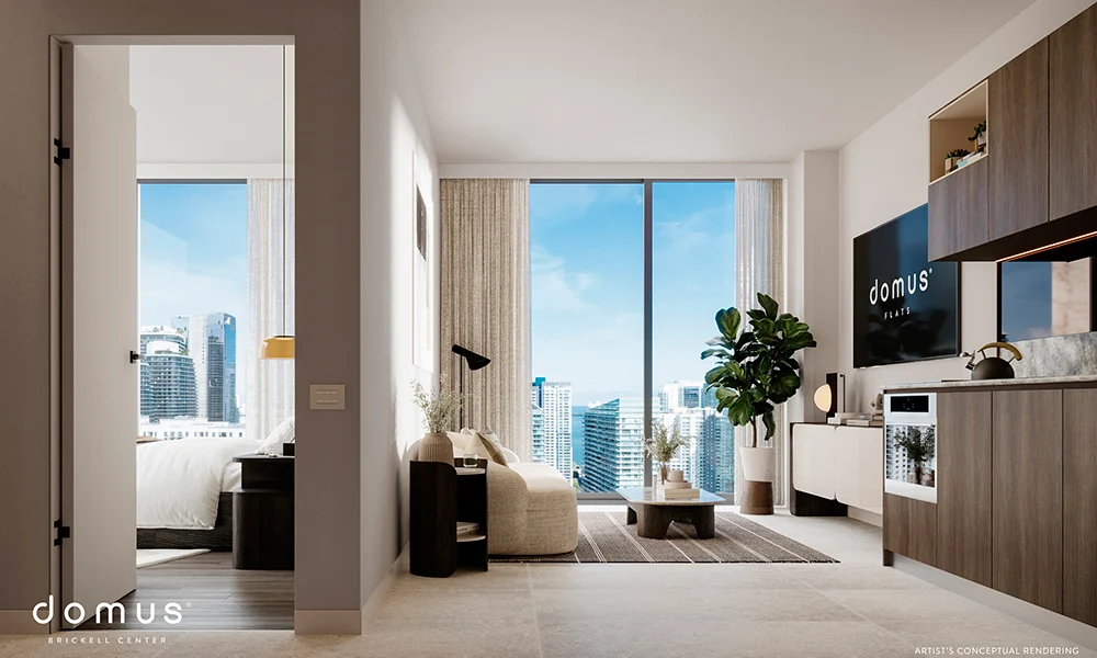10-Domus-Brickell-Center-Living-and-Bedroom